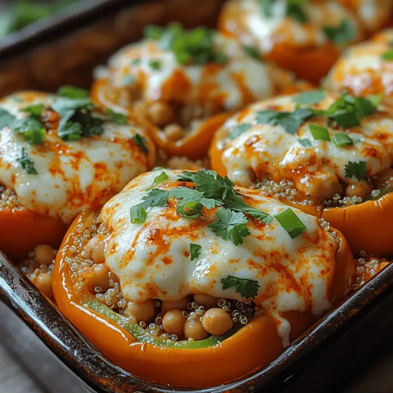 Stuffed peppers have long held a cherished place in kitchens around the world, celebrated for their versatility and the endless creativity they inspire. These vibrant vessels, typically filled with a medley of savory ingredients, can be tailored to suit any dietary preference or flavor profile. As more people embrace plant-based diets, the classic stuffed pepper is evolving to include wholesome, nutritious ingredients that don’t compromise on taste. Enter the Spicy Buffalo Chickpea Stuffed Peppers—a delightful, plant-based twist on this beloved dish that promises to excite your taste buds while offering a healthy meal option.