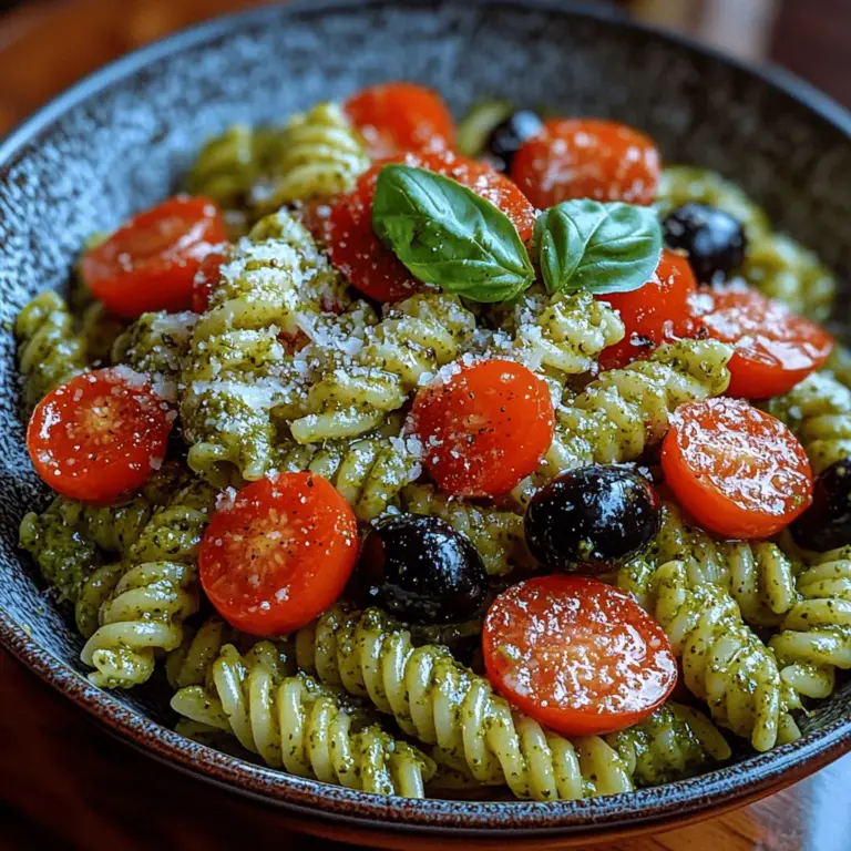 As summer approaches and the sun shines brightly, there’s nothing quite as satisfying as a refreshing dish that captures the essence of the season. Enter Chilled Pesto Paradise Pasta—a delightful, vibrant meal that showcases the best of fresh ingredients and culinary creativity. This dish offers a perfect balance of flavors, making it an ideal choice for warm weather gatherings, picnics, or a light weeknight dinner. The combination of chilled pasta tossed in a homemade pesto sauce not only tantalizes the taste buds but also provides a quick and easy meal that can be prepared ahead of time.