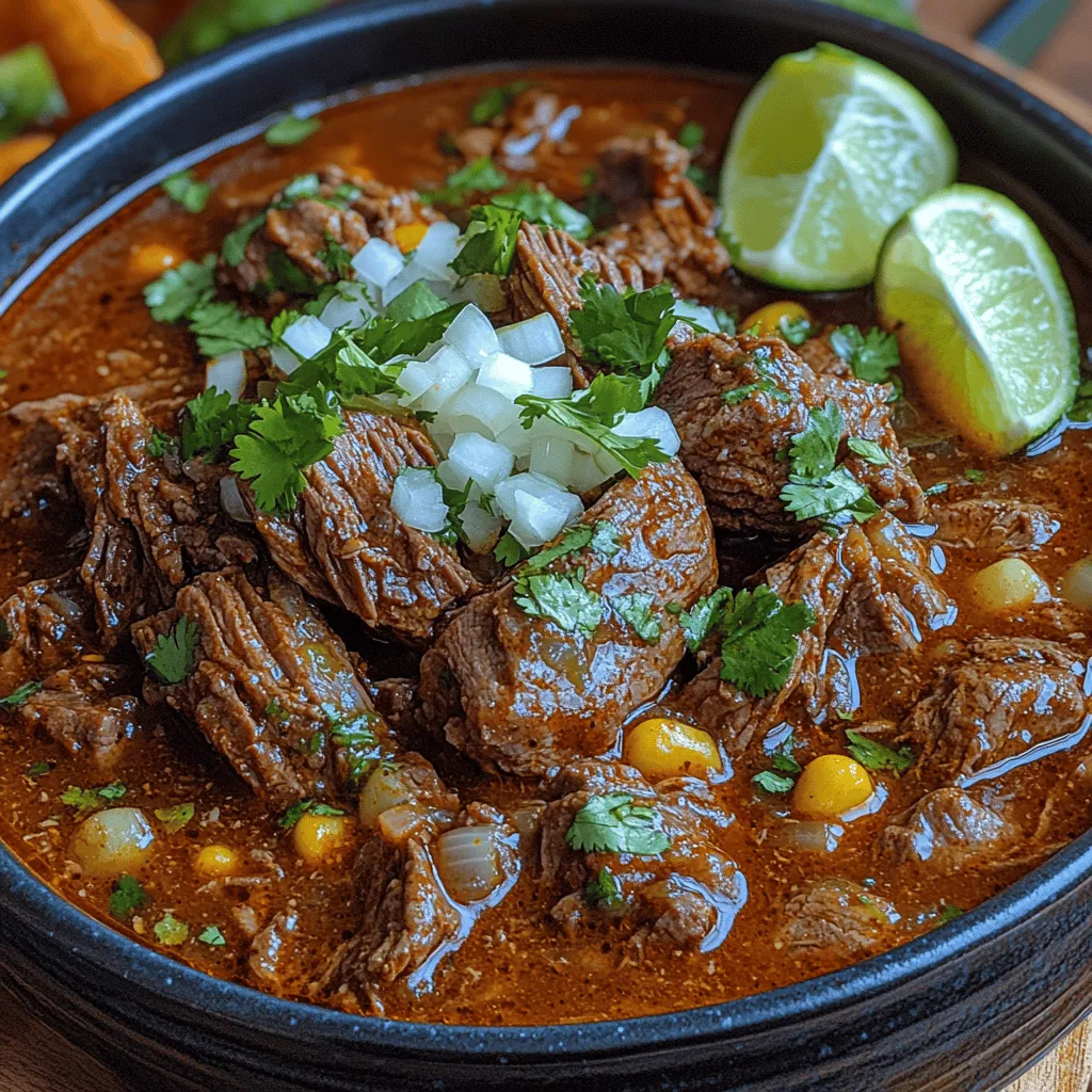 Discover the rich flavors of traditional Mexican cuisine with this hearty Slow Cooker Beef Birria recipe. Birria, a beloved dish originating from the state of Jalisco, is renowned for its tender beef, aromatic spices, and deep, satisfying broth. This traditional dish has grown in popularity beyond its regional roots, becoming a favorite in taco shops and homes across Mexico and the United States alike. The beauty of this recipe lies in its simplicity—using a slow cooker allows you to enjoy the robust flavors without the need for constant supervision, making it perfect for family dinners or gatherings.