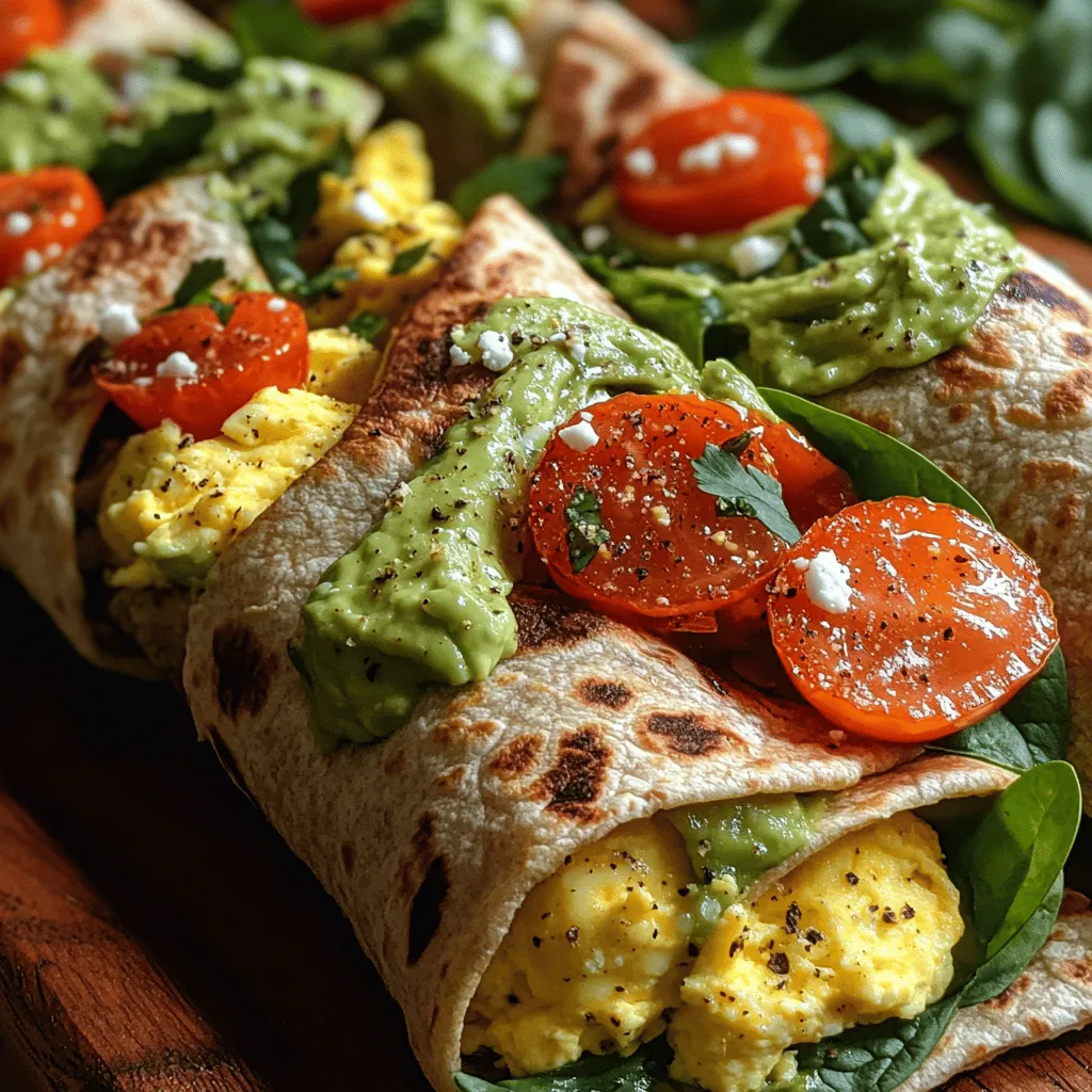Summer Avocado Egg Wrap