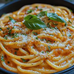 The world of pasta is vast and diverse, but few dishes are as comforting and satisfying as a creamy tomato basil spaghetti. This one-pot recipe not only simplifies the cooking process but also maximizes flavor, making it perfect for busy weeknights or relaxed weekend dinners. Imagine a dish where the rich taste of ripe tomatoes meets the fresh, aromatic notes of basil, all enveloped in a luscious creamy sauce that clings to every strand of spaghetti. It's a symphony of flavors that brings warmth to your dining table.