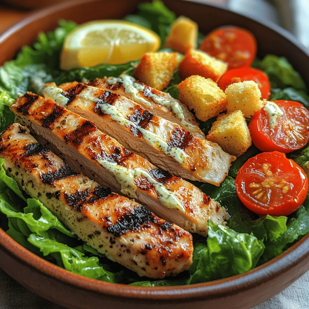 The Caesar salad is a timeless classic that has won the hearts of salad enthusiasts worldwide. Originating in the early 20th century, this simple yet sophisticated dish combines crisp greens with a rich dressing, topped with crunchy croutons and savory cheese. Over the years, various interpretations of the Caesar salad have emerged, with one of the most beloved variations being the addition of grilled chicken. This version not only elevates the flavor profile but also transforms the salad into a hearty, satisfying meal that can be enjoyed at any time.