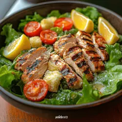 Crispy Grilled Chicken Caesar Salad Recipe