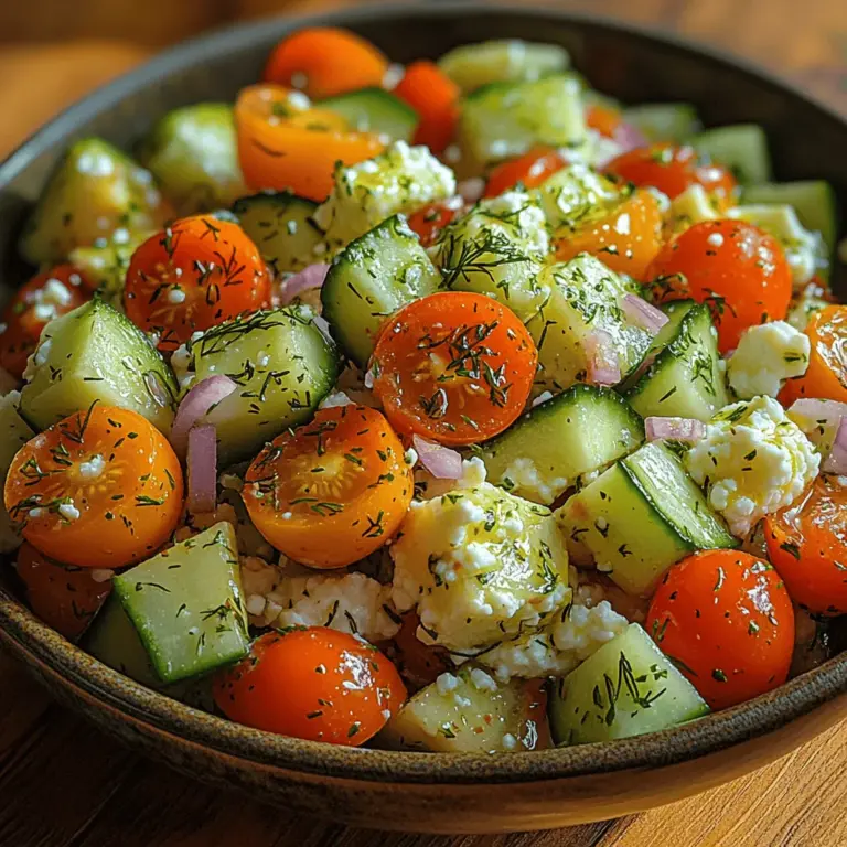 As the temperatures rise and the days grow longer, our culinary cravings shift towards lighter, more refreshing meals. There's something inherently satisfying about enjoying a dish that not only tantalizes the taste buds but also nourishes the body, especially during the warm weather months. Enter the "Refreshing Cottage Cheese & Cucumber Delight," a vibrant, nutritious option that serves as the perfect snack or light meal. This dish is not only quick and easy to prepare but also rich in nutrients, making it an ideal choice for health-conscious individuals looking to enjoy delicious flavors without the guilt.
