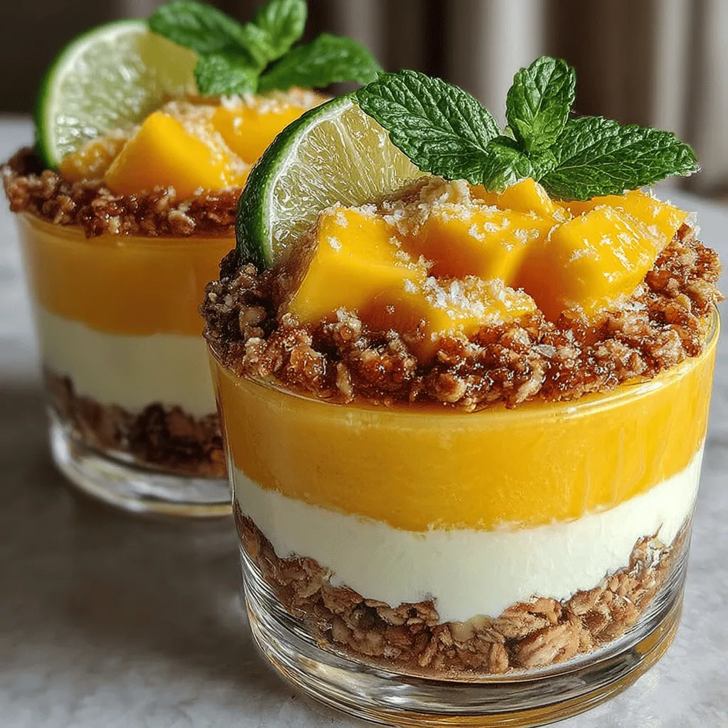 As the sun shines brighter and temperatures rise, nothing beats the craving for a light, refreshing dessert. Enter the Tropical Bliss No-Bake Mango Parfaits—a delightful treat that encapsulates the essence of summer in every spoonful. This easy-to-make recipe combines the natural sweetness of ripe mangoes, the creamy texture of Greek yogurt, and the satisfying crunch of granola, making it an irresistible option for warm-weather gatherings or a simple indulgence at home.