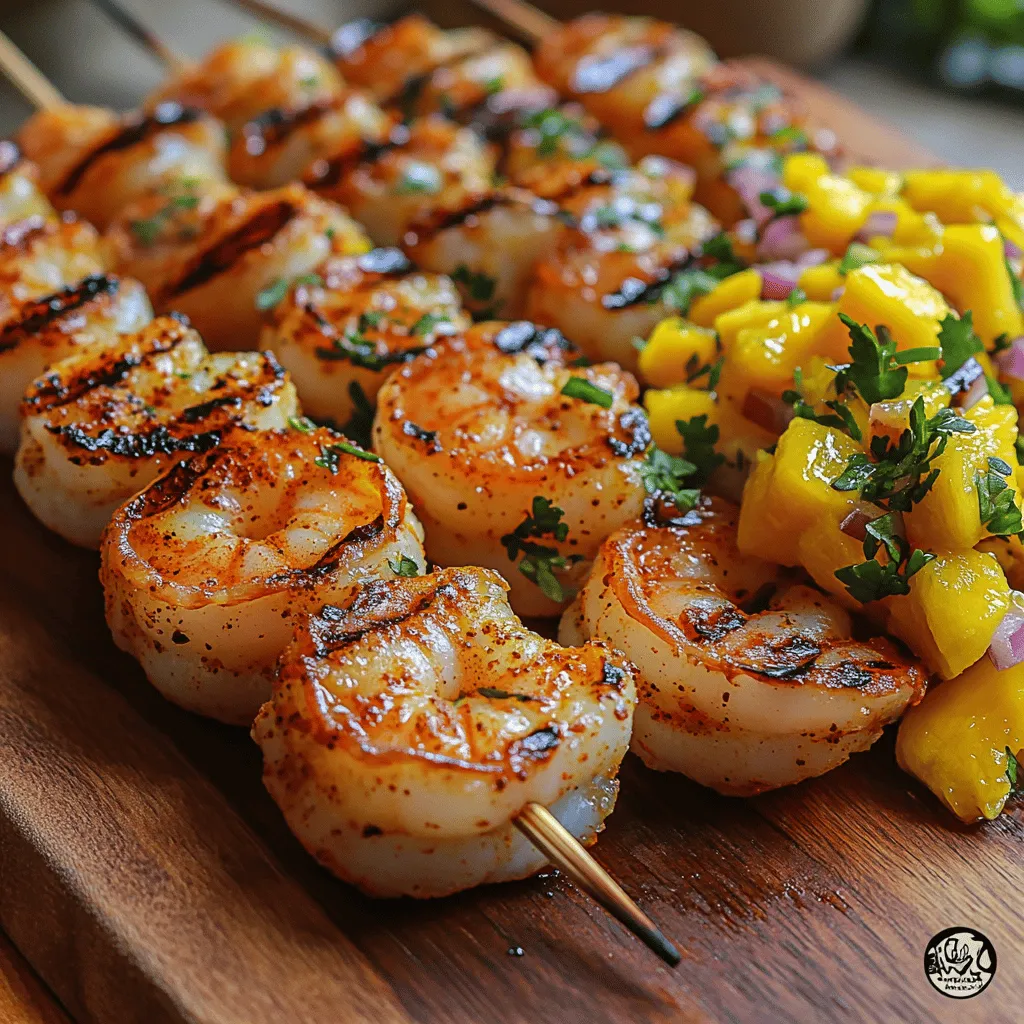 When it comes to vibrant, mouthwatering dishes that transport you straight to a sun-soaked beach, Tropical Delight Shrimp Skewers with Mango Salsa stand out as a true culinary gem. This recipe features succulent shrimp, perfectly grilled to perfection, and accompanied by a refreshing mango salsa that bursts with flavor. The harmonious blend of sweet, spicy, and tangy elements makes this dish an irresistible choice for any occasion, be it a casual backyard barbecue, a festive gathering with friends, or an elegant dinner party that calls for something special.