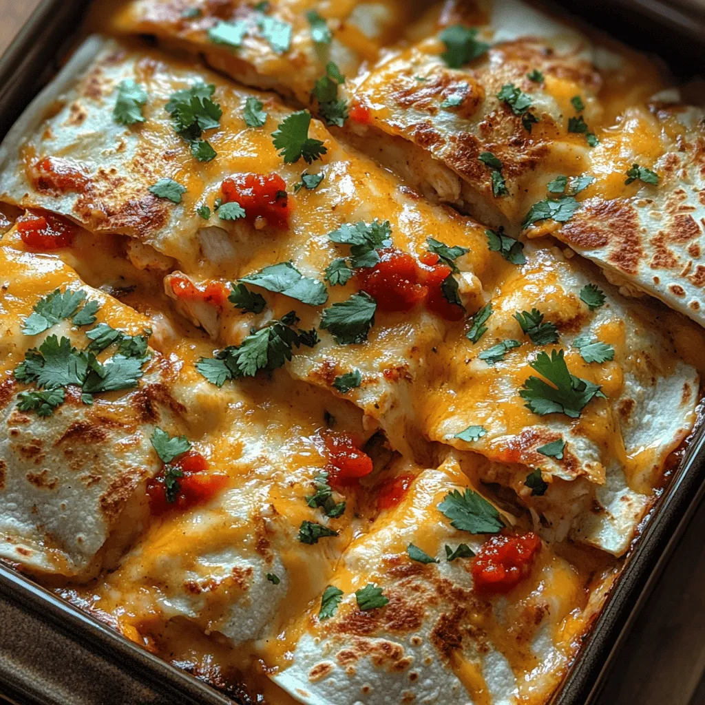 To create the perfect Cheesy Salsa Chicken Quesadilla Bake, it’s essential to understand the key ingredients that come together to make this dish so special.