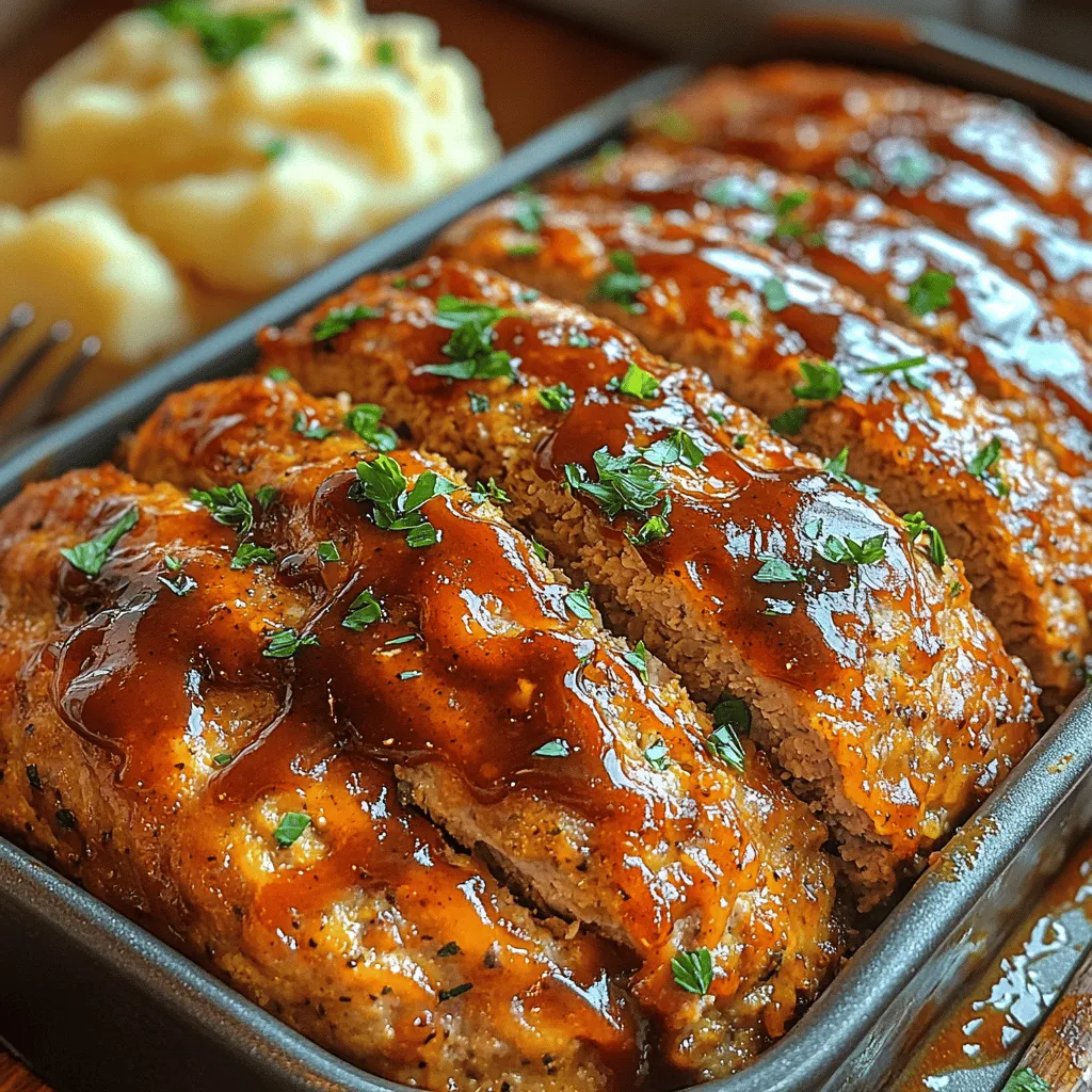 When it comes to comfort food, few dishes evoke the same sense of nostalgia as meatloaf. With its rich history rooted in American cuisine, meatloaf has been a staple at family dinners for generations. This hearty dish embodies warmth and satisfaction, often served alongside mashed potatoes or green beans. However, the traditional beef meatloaf can sometimes feel heavy, leading many home cooks to seek lighter alternatives that still deliver on flavor. Enter Tangy BBQ Turkey Meatloaf—a modern take on a classic that swaps ground beef for turkey, making it a healthier choice without sacrificing taste.
