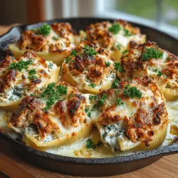 Cheesy Spinach Artichoke Chicken Shells