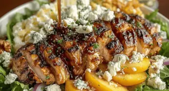 Balsamic Peach Chicken Salad Recipe