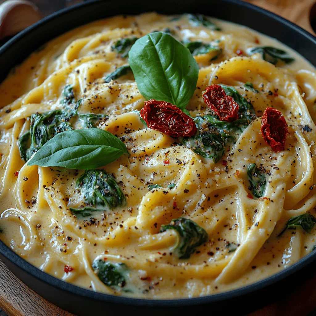 In the realm of quick and satisfying meals, the Creamy Spinach Pasta Skillet stands out as a delightful option that effortlessly combines rich flavors with the comfort of a home-cooked dish. This recipe is not only a feast for the senses but also a practical choice for busy weeknights or even more special occasions. Whether you’re cooking for family, entertaining friends, or simply treating yourself, this creamy pasta dish is sure to impress with its balance of taste and ease of preparation.