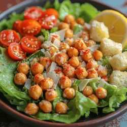 Crispy Chickpea Caesar Salad