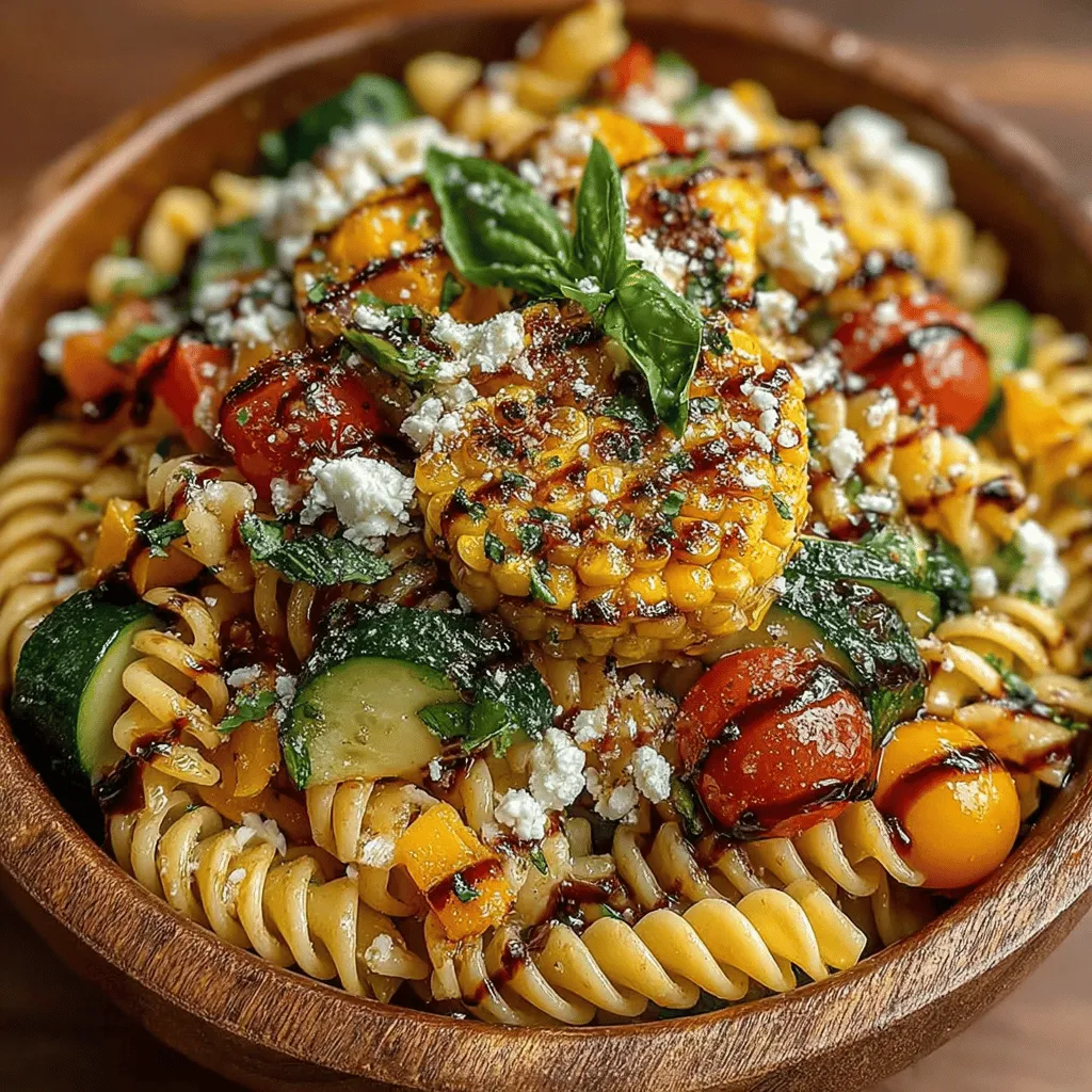 When it comes to preparing the vegetables for your Grilled Corn Pasta Salad, uniform chopping is key. This ensures that every bite is a delightful mix of flavors and textures, providing an even distribution of ingredients throughout the salad. Begin by selecting fresh, vibrant vegetables. The classic combination includes bell peppers, red onions, and cherry tomatoes, which not only add color but also enhance the flavor profile of the dish.