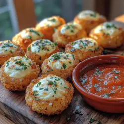 Cheesy Delights: Crispy Mozzarella Stuffed Bites are the ultimate indulgence for cheese enthusiasts. There’s something inherently satisfying about biting into a perfectly cooked morsel, only to be greeted with the rich, gooey interior of fresh mozzarella. These delightful snacks boast a golden, crispy exterior that encases the creamy, melty cheese, creating a harmonious balance of textures and flavors. Whether you’re hosting a gathering, celebrating game day, or simply seeking a comforting treat at home, these cheesy bites are sure to impress.