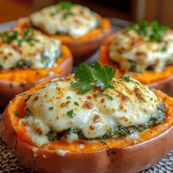 Creamy Spinach Stuffed Sweet Potatoes: A Flavorful and Nutritious Delight