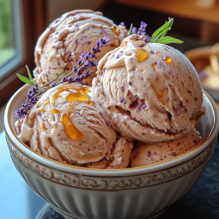 Indulging in a scoop of homemade ice cream is one of life's simplest pleasures, and when that ice cream is infused with the delicate flavors of lavender and honey, it becomes an experience to remember. Silky Lavender Honey Ice Cream is not just a delectable dessert; it embodies the essence of summer evenings, picnics in the park, and special gatherings with loved ones. The unique combination of floral lavender and sweet honey creates a soothing yet luxurious treat, making it perfect for any occasion—from a casual family dinner to an elegant dinner party.