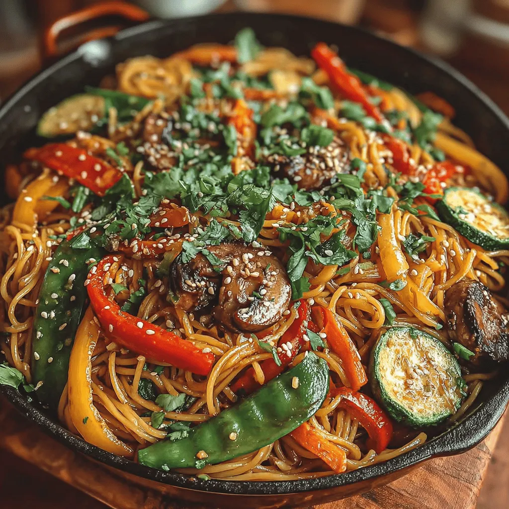If you're looking for a quick, flavorful meal that combines simplicity with a burst of taste, the Sticky Ginger Garlic Noodle Stir Fry is the perfect dish for you. This recipe encapsulates the essence of Asian cuisine, bringing together the robust flavors of ginger and garlic to create a stir fry that is both satisfying and nourishing. The allure of this dish lies in its versatility, making it an ideal candidate for weeknight dinners, meal prep, or even entertaining guests.