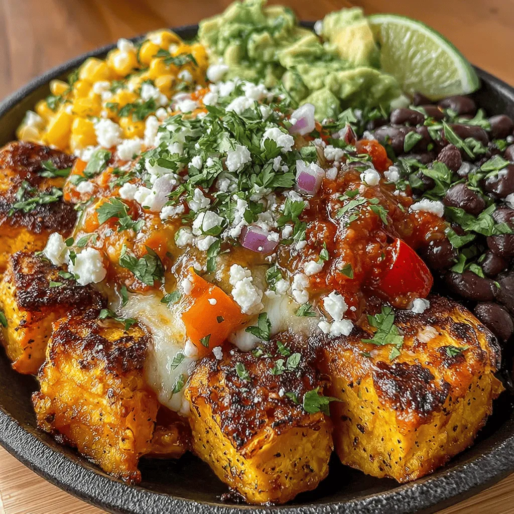 In the realm of wholesome and flavorful meals, the Fiesta Sweet Potato & Corn Bowl stands out as a colorful dish that is as pleasing to the eyes as it is to the palate. This recipe combines the sweetness of roasted sweet potatoes with the crunch of fresh corn, all accented by a medley of Tex-Mex spices that bring a fiesta of flavors to every bite. Whether you're hosting a gathering, preparing a family meal, or simply looking for a nutritious lunch option, this bowl is an excellent choice that is sure to impress.