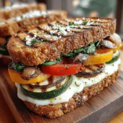 Grilled Veggie & Pesto Sandwich Recipe