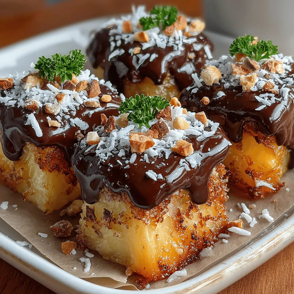 As the sun shines brighter and the days grow longer, the allure of tropical desserts becomes increasingly irresistible. Imagine sinking your teeth into a refreshing treat that combines the juicy sweetness of fresh fruit with the rich indulgence of chocolate. Enter the Tropical Chocolate Dipped Pineapple Delight: a delightful recipe that captures the essence of summer in every bite. This simple yet indulgent dessert not only satisfies your sweet tooth but also showcases the vibrant flavors of tropical fruits—most notably, the ever-popular pineapple.