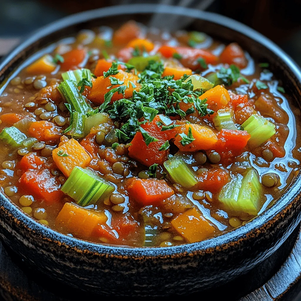 As the seasons shift and the days grow shorter, there’s nothing quite like a warm bowl of soup to bring comfort and nourishment to the table. Rustic Harvest Vegetable & Lentil Soup embodies this essence perfectly, offering a hearty blend of wholesome ingredients that not only satiate the hunger but also nurture the body and soul. This recipe is a celebration of seasonal produce and the earthy goodness of lentils, making it a staple dish that appeals to both the palate and the health-conscious eater.