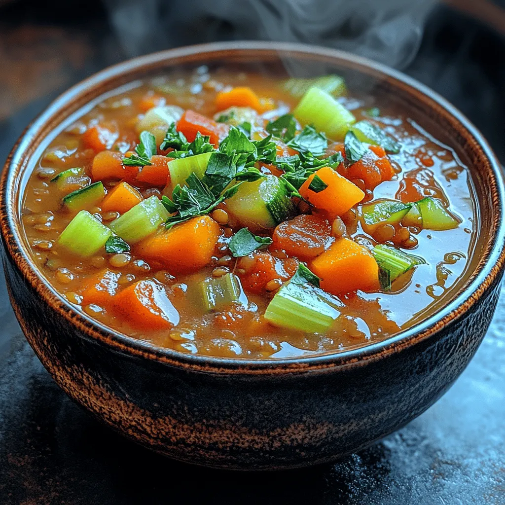 Rustic Harvest Vegetable & Lentil Soup