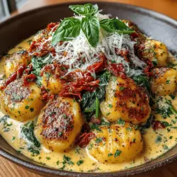 Creamy Pesto Gnocchi with Sun-Dried Tomatoes
