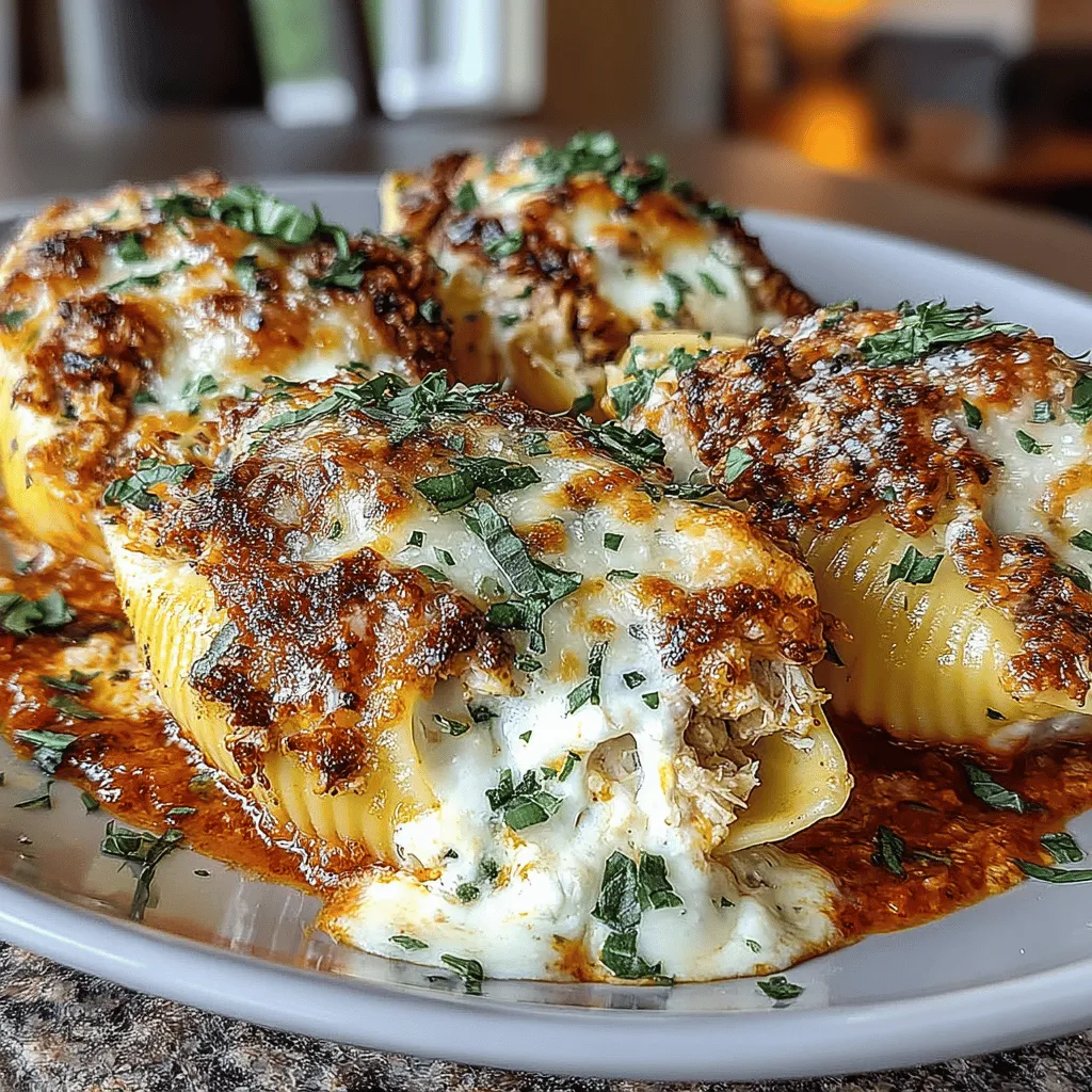 Baked Chicken Parmesan Stuffed Shells