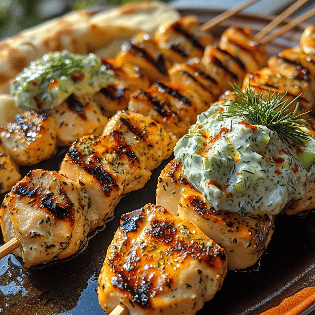 If you're looking to bring a taste of the Mediterranean to your dining table, look no further than Creamy Tzatziki Chicken Skewers. This delightful recipe perfectly showcases the harmonious blend of marinated grilled chicken and a refreshing yogurt-based sauce, making it an ideal choice for any occasion. Whether you're firing up the grill for a summer barbecue or seeking a quick and nutritious weeknight dinner, these skewers are not only easy to prepare but also promise to impress your guests with their vibrant flavors and appealing presentation.