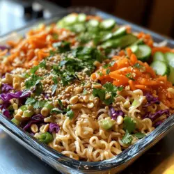 In the realm of salads and slaws, the Crunchy Sesame Noodle Slaw stands out as a vibrant, nutritious option that tantalizes the taste buds and nourishes the body. This dish combines the delightful textures of crisp vegetables and chewy noodles, all enveloped in a flavorful sesame dressing. Whether you're seeking a light main course or a refreshing side dish to accompany grilled meats or tofu, this slaw fits the bill perfectly. Its colorful presentation and delightful crunch make it an enticing addition to any dining table.