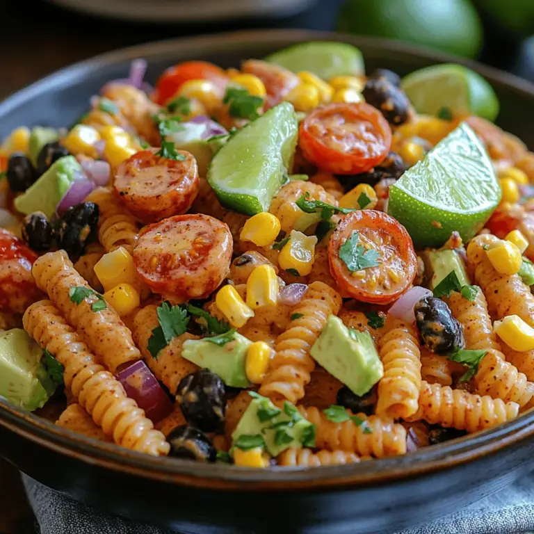 Creamy Chipotle Pasta Salad is a dish that perfectly marries flavor and texture, making it an appealing choice for both casual weeknight dinners and festive gatherings. Imagine a vibrant bowl filled with al dente pasta, fresh vegetables, and a rich, creamy dressing that packs a spicy punch. This pasta salad is not just a side dish; it elevates any meal with its zesty profile and hearty ingredients, ensuring that it will be a hit at potlucks, barbecues, or even as a satisfying lunch option.