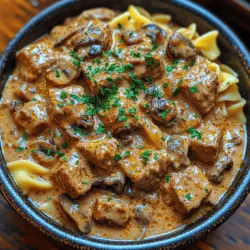 Cozy Comfort Slow Cooker Creamy Beef Stroganoff
