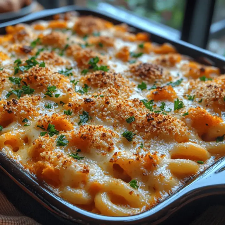 Mac and cheese is a beloved dish that brings warmth and comfort to many, often evoking fond memories of family gatherings and home-cooked meals. The creamy, cheesy goodness of this classic has undergone many transformations, but one of the most exciting variations is the incorporation of sweet potatoes. This Creamy Sweet Potato Mac & Cheese not only adds a vibrant color to your plate, but it also enhances the dish's nutritional profile, making it a guilt-free indulgence that appeals to both kids and adults alike.