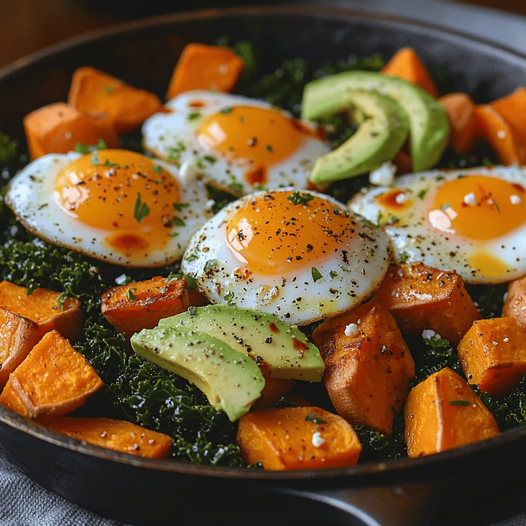 Sweet Potato & Kale Breakfast Skillet