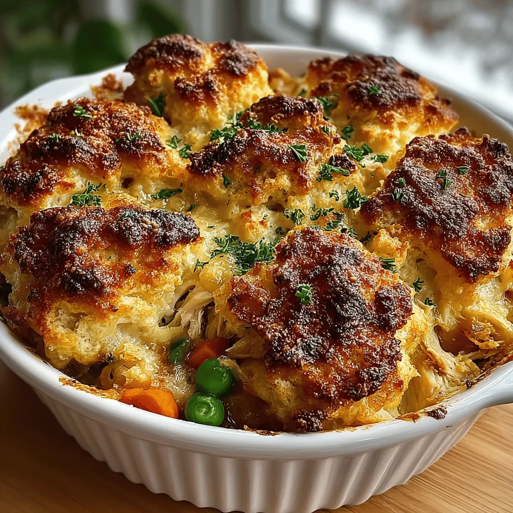 Pot pie has long been celebrated as a quintessential comfort food, synonymous with warmth and home-cooked nostalgia. This hearty dish, traditionally encased in a flaky pastry crust and brimming with savory fillings, stands as a beloved staple in many households. While the classic pot pie holds a special place in our hearts, the Flaky Chicken and Cheddar Biscuit Pot Pie introduces an exciting twist that elevates this comfort food to new heights. By substituting the conventional pastry crust with a light and fluffy cheddar biscuit topping, this recipe not only enhances the flavor profile but also adds a delightful texture that is both satisfying and indulgent.