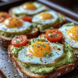 Start your day with a burst of flavor and nutrition with Avocado Bliss Toast topped with eggs. This dish has gained popularity in recent years, cherished not only for its vibrant appearance but also for its remarkable nutritional profile. Avocado Bliss Toast is a delightful fusion of creamy avocado and perfectly cooked eggs, providing a satisfying breakfast or brunch option that caters to both the taste buds and the body.