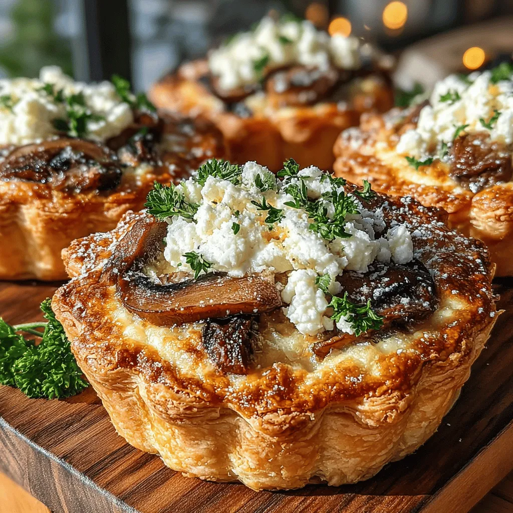 To create the perfect creamy mushroom and goat cheese tarts, it’s essential to understand the key ingredients that contribute to the dish's overall flavor profile and texture.