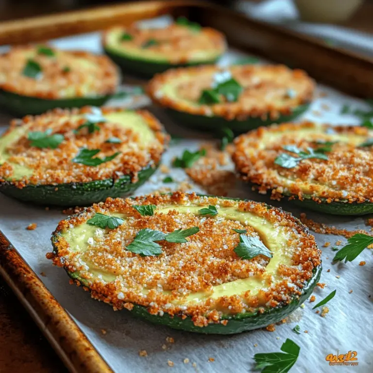 Avocado has become a staple in kitchens around the world, celebrated for its creamy texture and rich flavor. This versatile ingredient can be transformed into a myriad of dishes, ranging from guacamole to smoothies, and even desserts. However, one of the most exciting ways to enjoy avocados is by baking them. The recipe for Crispy Crunchy Baked Avocado Slices takes this beloved fruit to a whole new level, offering a delightful crunch that contrasts beautifully with its smooth interior. This dish is not only a treat for the taste buds but also a healthy alternative to traditional fried snacks.
