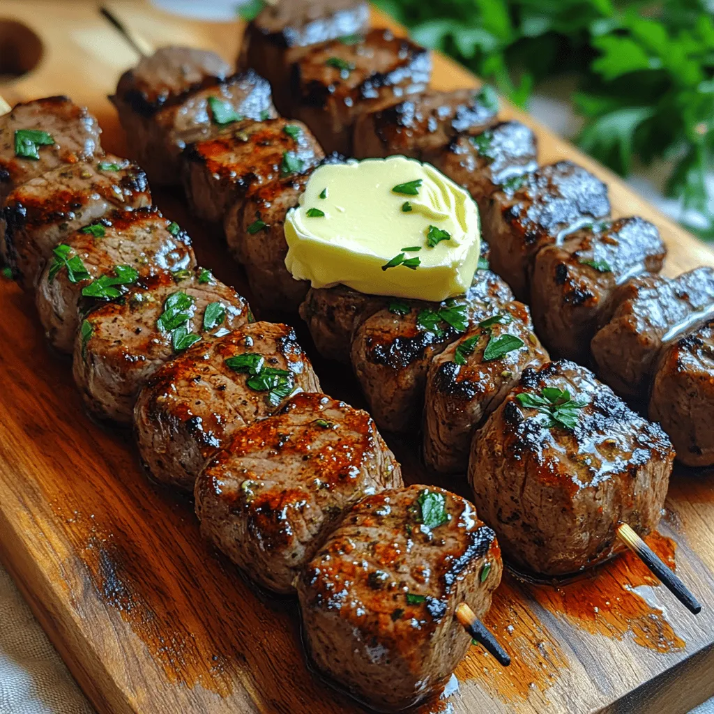 When it comes to grilling, few things can rival the succulent taste of well-prepared steak skewers. The recipe for Tender Herb Butter Steak Skewers stands out not just for its mouthwatering flavors but also for its versatility and ease of preparation. Skewers have long been a beloved method of cooking meat and vegetables across various cultures, from Middle Eastern kebabs to the classic shish kebabs of Turkey. This particular recipe combines the richness of steak with a medley of fresh herbs and aromatic butter, creating a dish that is both elegant and comforting.