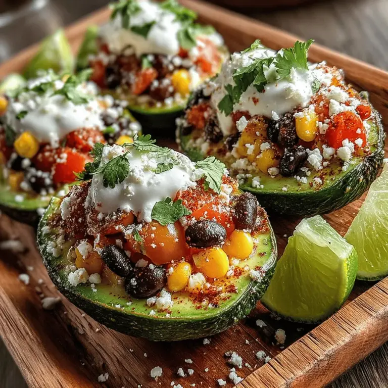 Avocado Delight Boats are a culinary creation that brings together the creamy richness of avocados with a medley of vibrant, fresh ingredients. This dish not only showcases the versatility of avocados but also celebrates the art of healthy eating, making it an ideal choice for anyone looking for a quick meal or an impressive appetizer. With the rise of health-conscious diets and the increasing popularity of plant-based recipes, Avocado Delight Boats have emerged as a go-to option for individuals seeking nutritious yet delicious food.