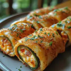 If you're searching for a delightful appetizer that combines the best of creamy, crunchy, and spicy flavors, look no further than crunchy jalapeño popper wraps. These irresistible morsels pack a punch with their savory filling of cream cheese, sharp cheddar, crispy bacon, and the unmistakable kick of jalapeños. The contrast of textures, from the soft, cheesy filling to the crispy exterior, makes each bite a culinary experience.