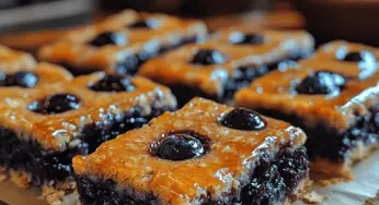 Vibrant Blueberry Oat Bars: A Nutritious Snack Option