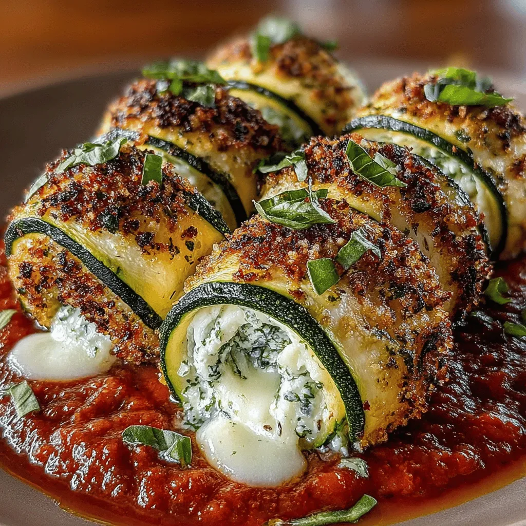 In the realm of modern culinary artistry, zucchini has emerged as a star ingredient, celebrated for its versatility and health benefits. With its mild flavor and adaptable texture, zucchini is a favorite among home cooks and professional chefs alike, particularly for those seeking lighter, healthier alternatives in their meals. Among the many delightful dishes that showcase this nutritious vegetable, Zesty Zucchini and Ricotta Roll-Ups stand out as a vibrant and flavorful option. These roll-ups not only pack a punch of taste but also offer a satisfying combination of creamy cheese and fresh herbs, making them an ideal appetizer or a main dish for gatherings, family dinners, or even a cozy night in.