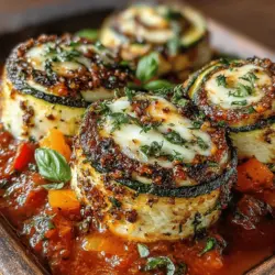 In the realm of modern culinary artistry, zucchini has emerged as a star ingredient, celebrated for its versatility and health benefits. With its mild flavor and adaptable texture, zucchini is a favorite among home cooks and professional chefs alike, particularly for those seeking lighter, healthier alternatives in their meals. Among the many delightful dishes that showcase this nutritious vegetable, Zesty Zucchini and Ricotta Roll-Ups stand out as a vibrant and flavorful option. These roll-ups not only pack a punch of taste but also offer a satisfying combination of creamy cheese and fresh herbs, making them an ideal appetizer or a main dish for gatherings, family dinners, or even a cozy night in.