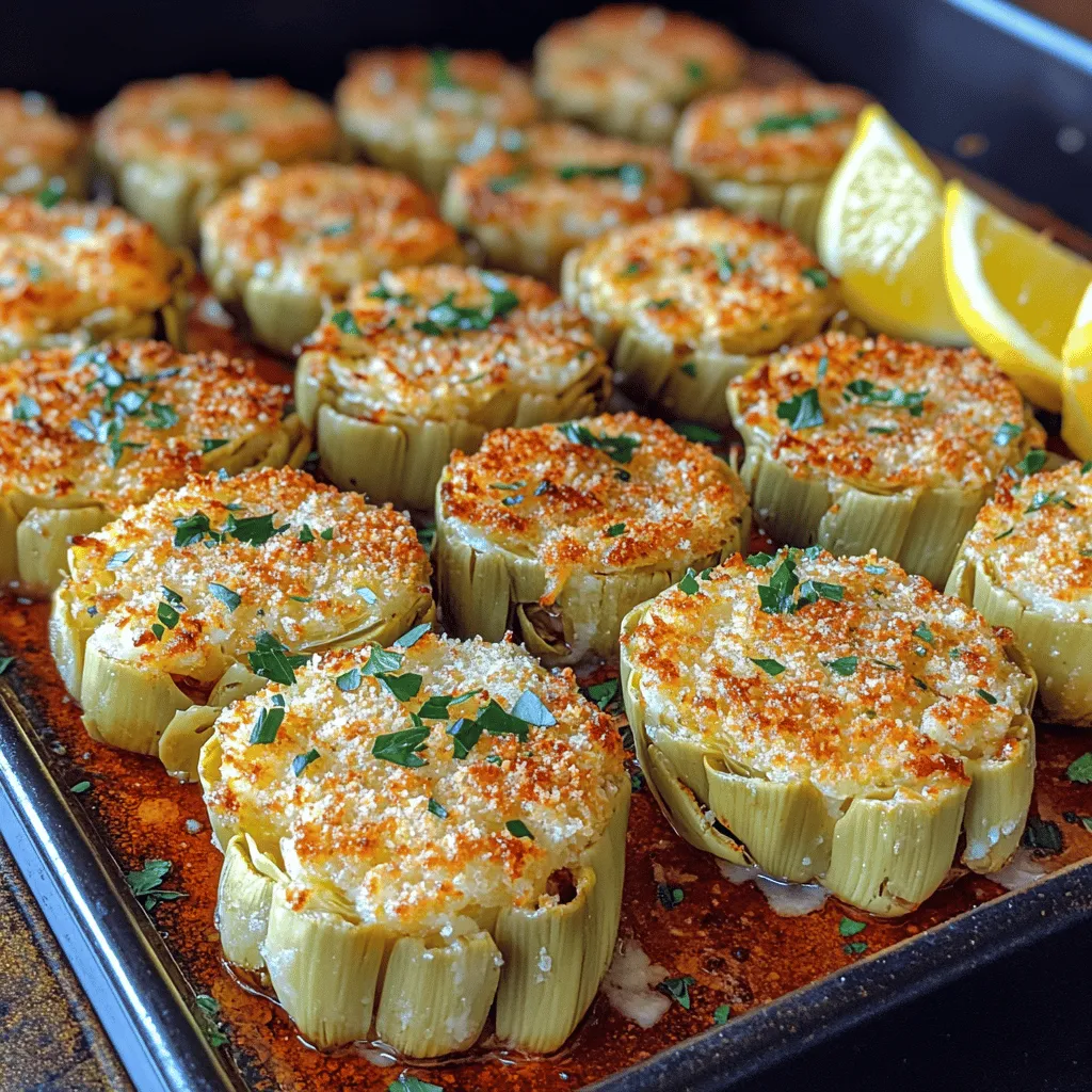 If you’re on the hunt for a delicious appetizer or snack that effortlessly combines unique flavors and textures, look no further than Crispy Parmesan Artichoke Hearts. This dish features tender artichoke hearts coated in a golden-brown crust of panko breadcrumbs and Parmesan cheese, resulting in a crunchy exterior and a soft, flavorful interior. Whether you're entertaining guests or simply indulging in a comforting snack at home, these crispy bites are sure to impress.
