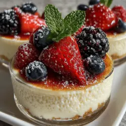 As the sun shines brighter and the days grow longer, there’s nothing quite like a light, refreshing dessert to enhance your summer gatherings or simply brighten your day. Zesty Whipped Lemon Ricotta with Fresh Berries is an exquisite choice that embodies the essence of summer with its bright flavors and vibrant presentation. This delightful dish not only satisfies your sweet tooth but also provides a nutritious option that is both light and delicious.