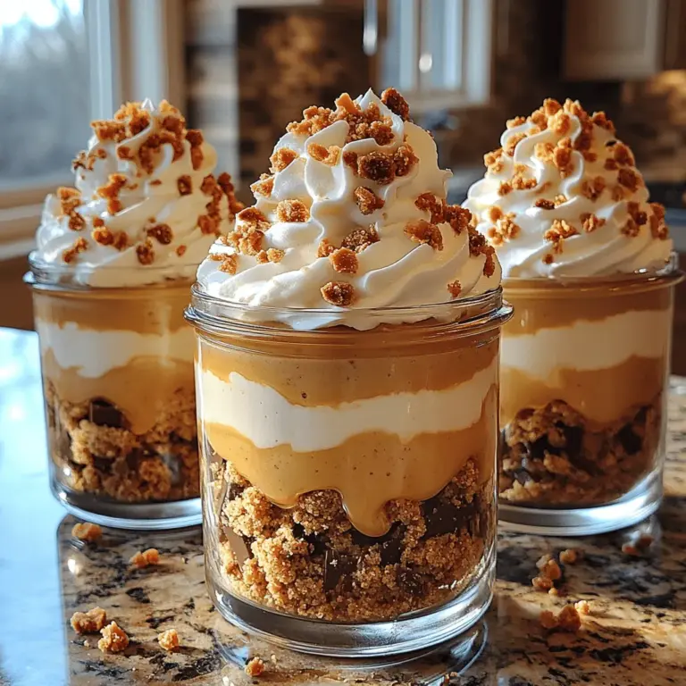 Butterscotch Toffee Pudding Cups are a heavenly dessert that combines the rich, buttery flavor of butterscotch with the delightful crunch of toffee, all nestled in creamy pudding. This dessert is a showstopper at any gathering, featuring layers of luscious flavors that appeal to the palate and vision alike. Typically served in individual cups, these pudding cups are not just visually appealing but also provide the perfect portion size for enjoying a sweet treat without overwhelming your senses.