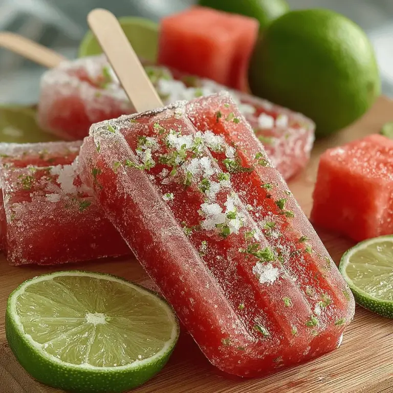 As the summer sun blazes overhead, nothing beats the heat quite like a homemade popsicle. The joy of creating your own frozen treats has surged in popularity, especially among those looking to beat the heat with refreshing, wholesome snacks. Among the myriad of options available, the Chilly Watermelon Lime Bliss Popsicles stand out as a delightful choice, combining the sweetness of ripe watermelon with the zesty tang of fresh lime. This recipe not only offers a delicious way to cool down but also presents a healthy alternative to store-bought frozen desserts.