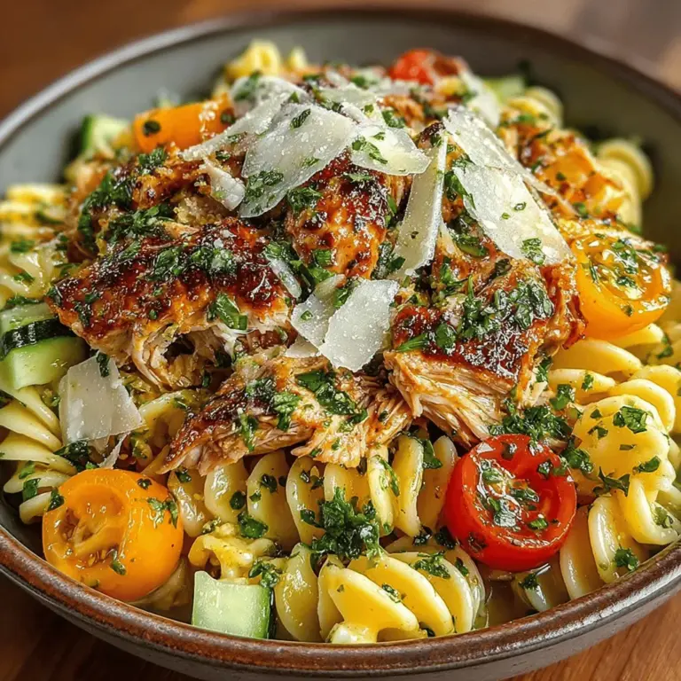 As the days grow longer and temperatures rise, the culinary landscape shifts towards lighter, more refreshing fare. One dish that perfectly encapsulates the essence of summer is Chilled Lemon Herb Chicken Pasta. This vibrant dish blends the hearty satisfaction of pasta with the bright, zesty flavors of lemon and fresh herbs, making it an ideal choice for warm weather gatherings, picnics, or even a light lunch at home. With its colorful medley of ingredients and quick preparation time, this pasta salad not only pleases the palate but also nourishes the body, offering a wealth of vitamins and minerals.