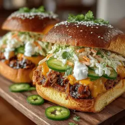 Sweet and Spicy BBQ Pulled Jackfruit Sandwiches